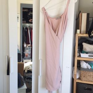 Japanese GoWeave Tank Mini Wrap Dress Pink
